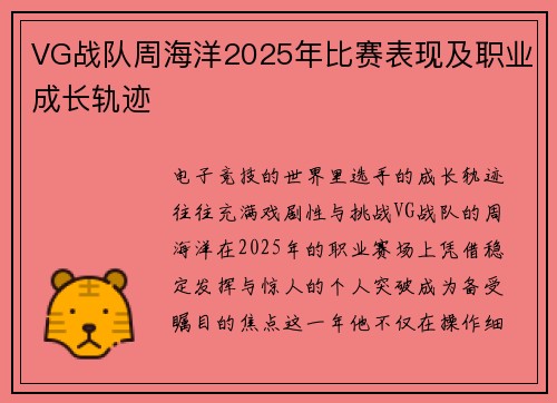VG战队周海洋2025年比赛表现及职业成长轨迹